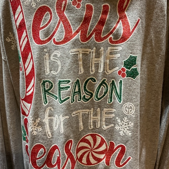 NWOT Girlie Girl Originals long sleeve Christmas shirt - Picture 4 of 4